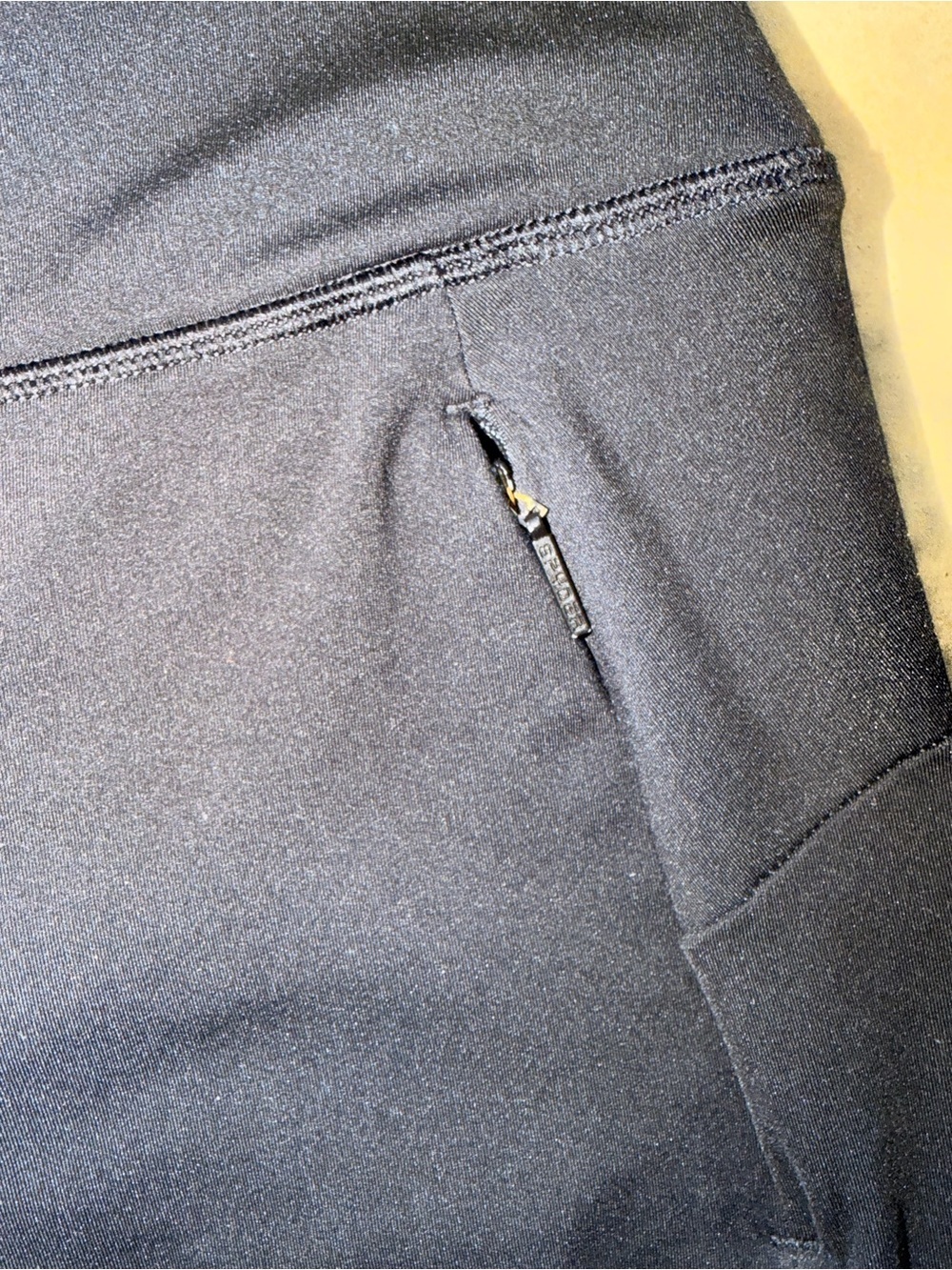 Spyder Women's Black Flare Active Leggings with Zipper Pockets Size S - Picture 8 of 12